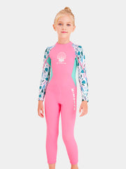 2.5mm Girls Wetsuit Winter Swimsuit Pink