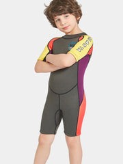 DIVE & SAIL 2.5mm Shark Cartoon Boys Shorty Wetsuit