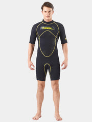 SLINX Men's 3mm One Piece Shorty Back Zip Wetsuit