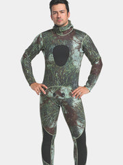 MYLEDI Men's 3mm Beavertail Hooded Camo Wetsuit