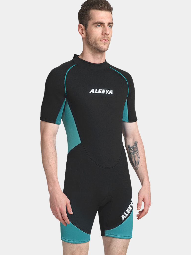 ALEEYA Men 3MM Shorty Wetsuit Side