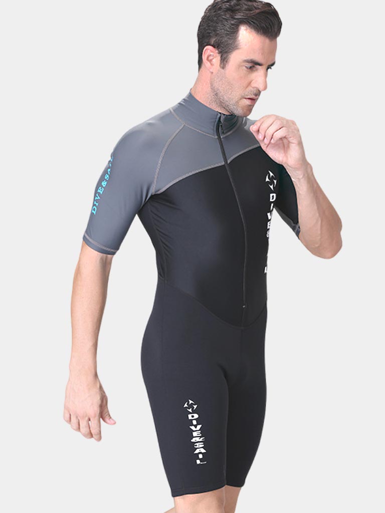 Adult Short Sleeve Quick Dry Wetsuit Men