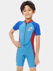 DIVE & SAIL Boys 2.5mm Front Zip Shorty Wetsuit