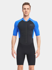 DIVE SAIL 1.5MM Neoprene Shorty One piece Wetsuit Men Blue