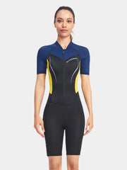 DIVE SAIL 1.5MM Neoprene Shorty One piece Wetsuit Women Blue