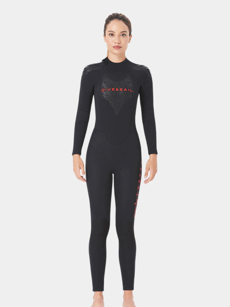 DIVE & SAIL Couple's 3MM Back Zip Warm Full Wetsuit