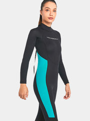 DIVE SAIL Adults 3MM Long sleeve Wetsuit Women Green Side