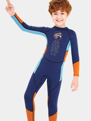 DIVE SAIL Boys 2.5MM Long Sleeve Full Wetsuit Navy Front