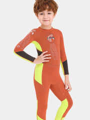 DIVE SAIL Boys 2.5MM Long Sleeve Full Wetsuit Orange Side