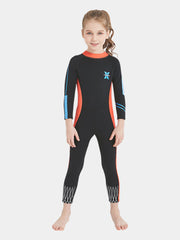 DIVE SAIL Girls 2.5MM One Piece Wetsuit Orange Front