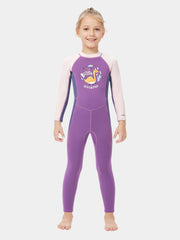 DIVE & SAIL Girls 2.5mm  Long Sleeve Warm Wetuit, Purple