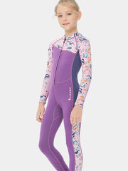 DIVE SAIL Girls 2.5mm Thick Warm Wetsuit Purple