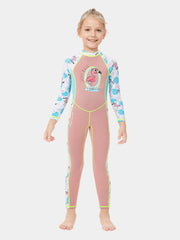 DIVE & SAIL Girls 2mm Cartoon Flamingo Full body Wetsuit, Pink