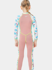 DIVE & SAIL Girls 2mm Flamingo Front Zip Wetsuit