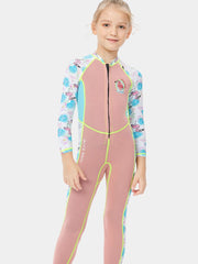 DIVE & SAIL Girls 2mm Flamingo Front Zip Wetsuit