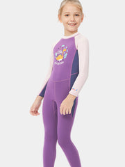 DIVE & SAIL Girls 2.5mm  Long Sleeve Warm Wetuit, Purple