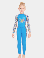 DIVE & SAIL Girls Cartoon Long Sleeve Dive Swimming Wetsuit