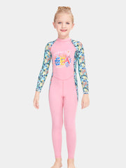 DIVE & SAIL Girls Cartoon Long Sleeve Dive Swimming Wetsuit