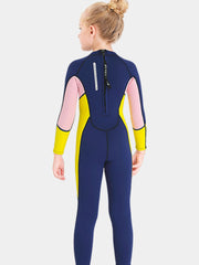 DIVE & SAIL Girls 2.5MM Back Zip Full Wetsuit, 3 Colors