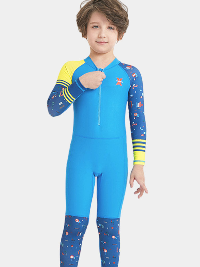 DIVE SAIL Kids Quick Dry Full Colorful Wetsuit