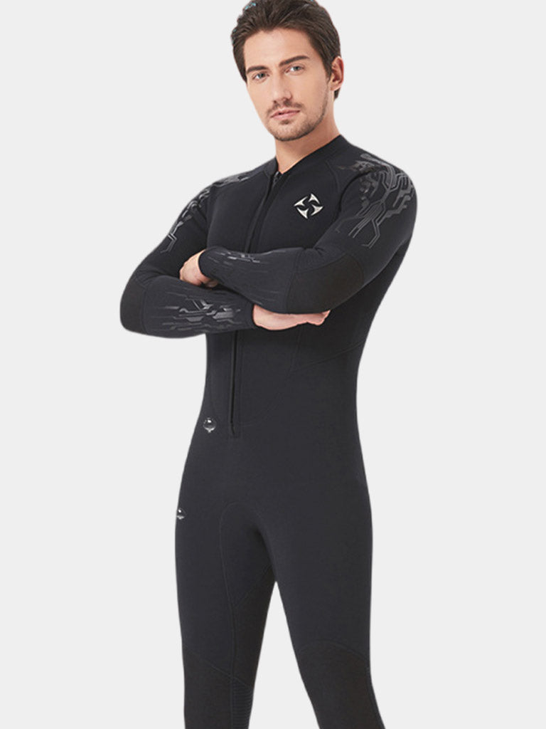 DIVE SAIL Men 3MM Long Sleeve Wetsuit Black Front