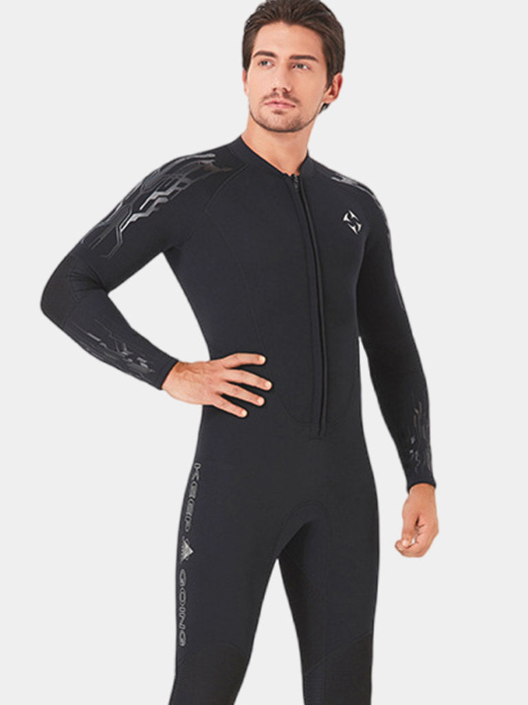 DIVE SAIL Men 3MM Long Sleeve Wetsuit Black Side