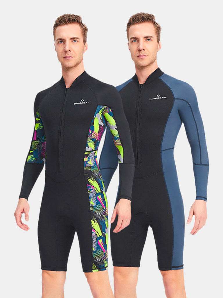 DIVE SAIL Men Long sleeve Front Zip Wetsuit 2 Colors