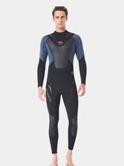 DIVE SAIL Men Shark Skin Full Diving Wetsuit Black Blue