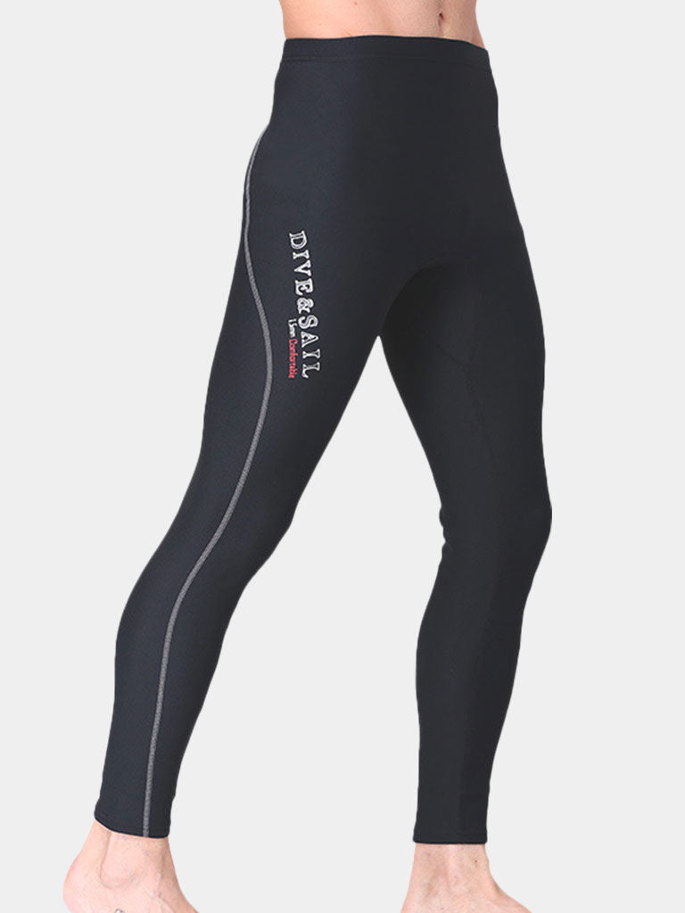 DIVE SAIL Neoprene Wetsuit Pants Men Black Grey Side