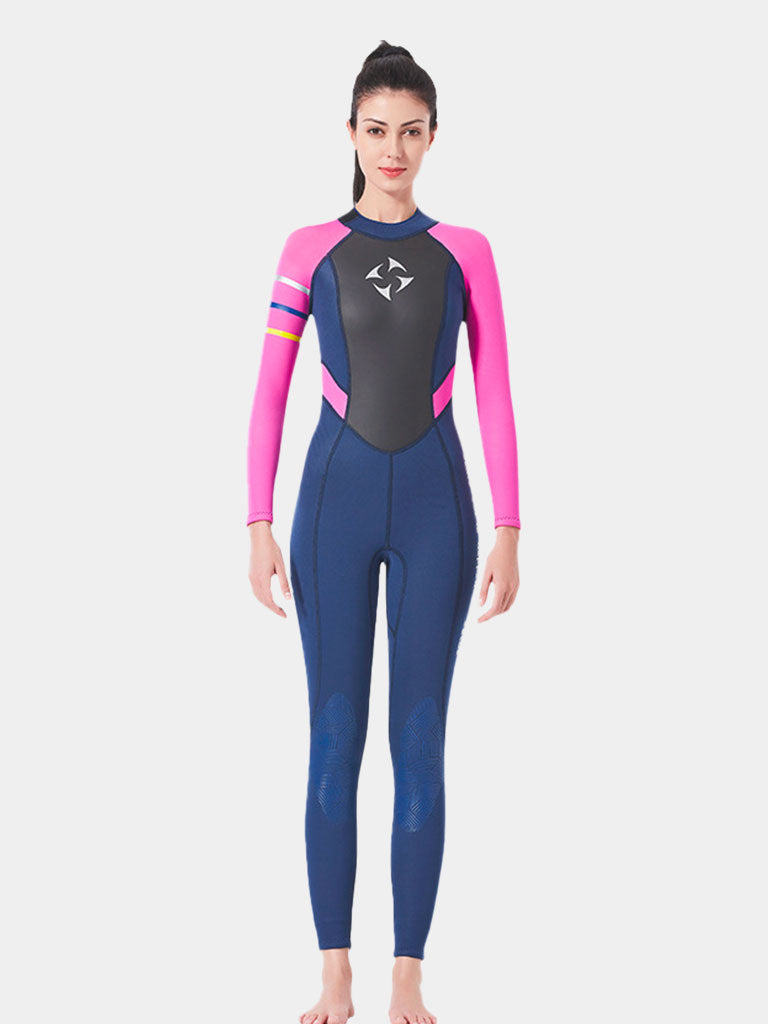 DIVE SAIL Women 3MM One Piece Wetsuit Black Pink