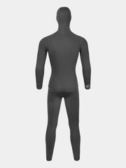 DIVESTAR 3MM Hooded 2 Piece Bevertail Wetsuit, Black