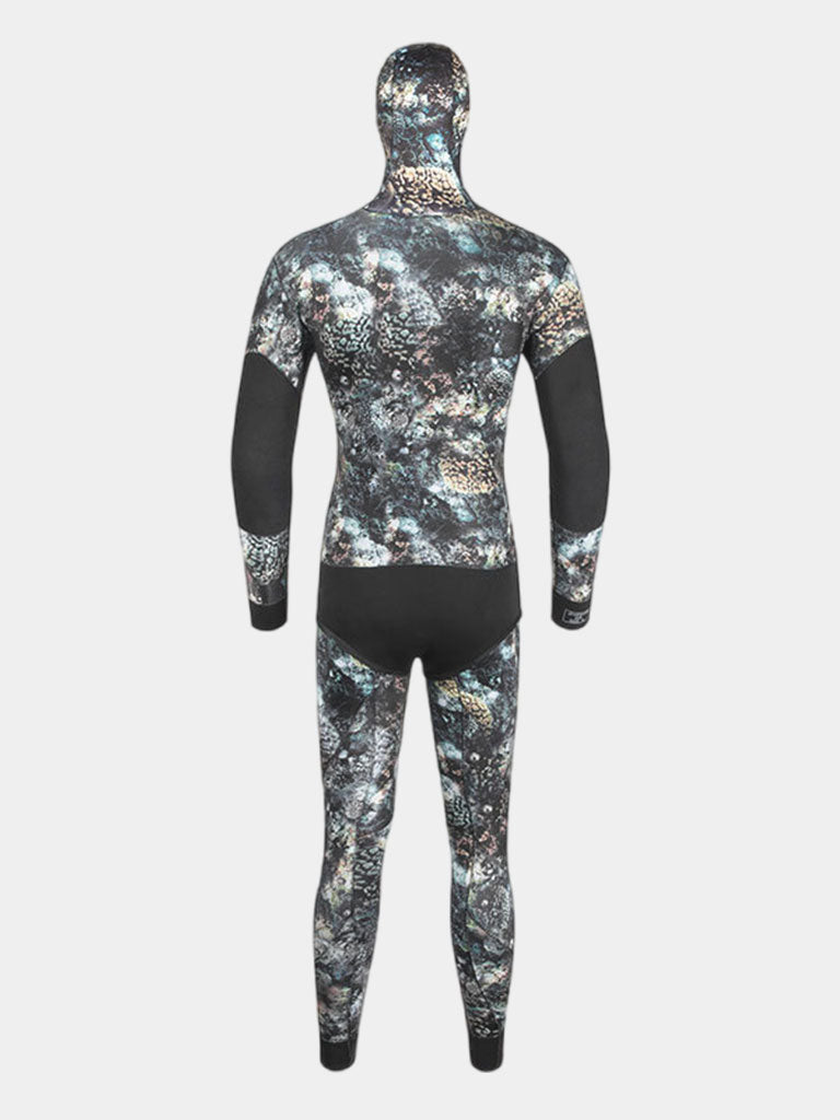 DIVESTAR Men Two piece Wetsuit Back