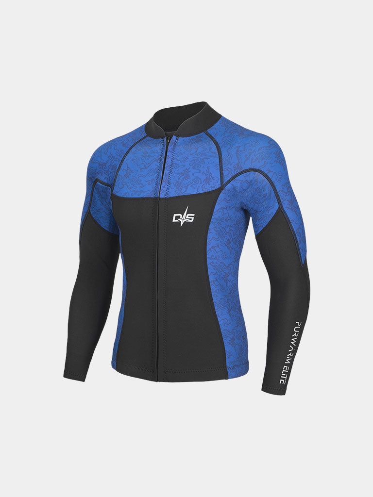 DIVESTAR Men Women 3MM Pattern Wetsuit Diving Suit Men Top