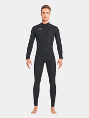 DIVE SAIL Adults Long Sleeve Plus Size One Piece Wetsuit Men Black