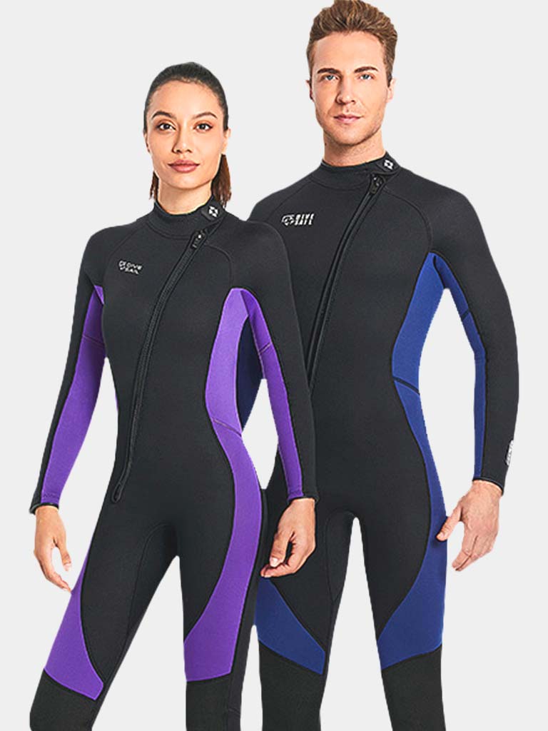 DIVE SAIL Adults Long Sleeve Plus Size One Piece Wetsuit Women Men