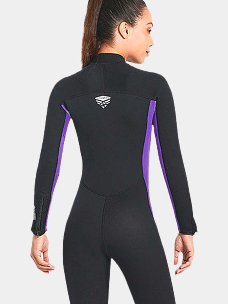 DIVE SAIL Adults Long Sleeve Plus Size One Piece Wetsuit Women Back