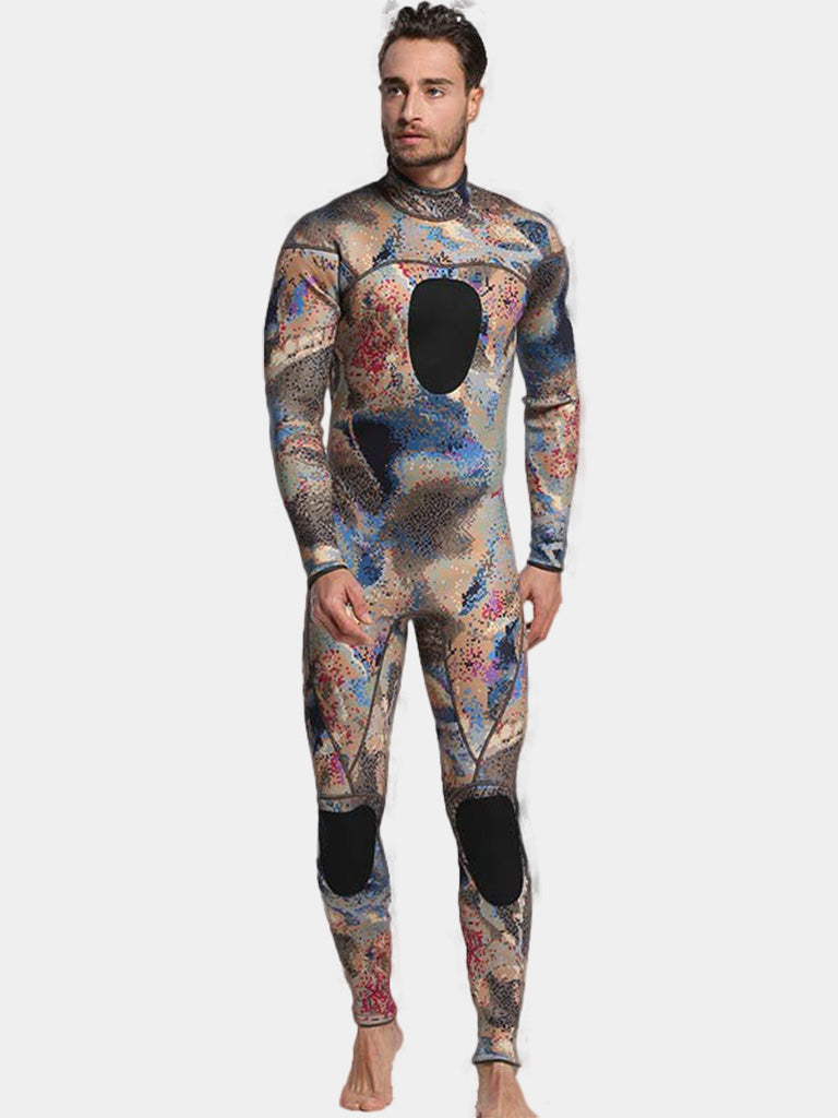 Sainuo Star Neoprene Red Camo Full Wetsuit for Men