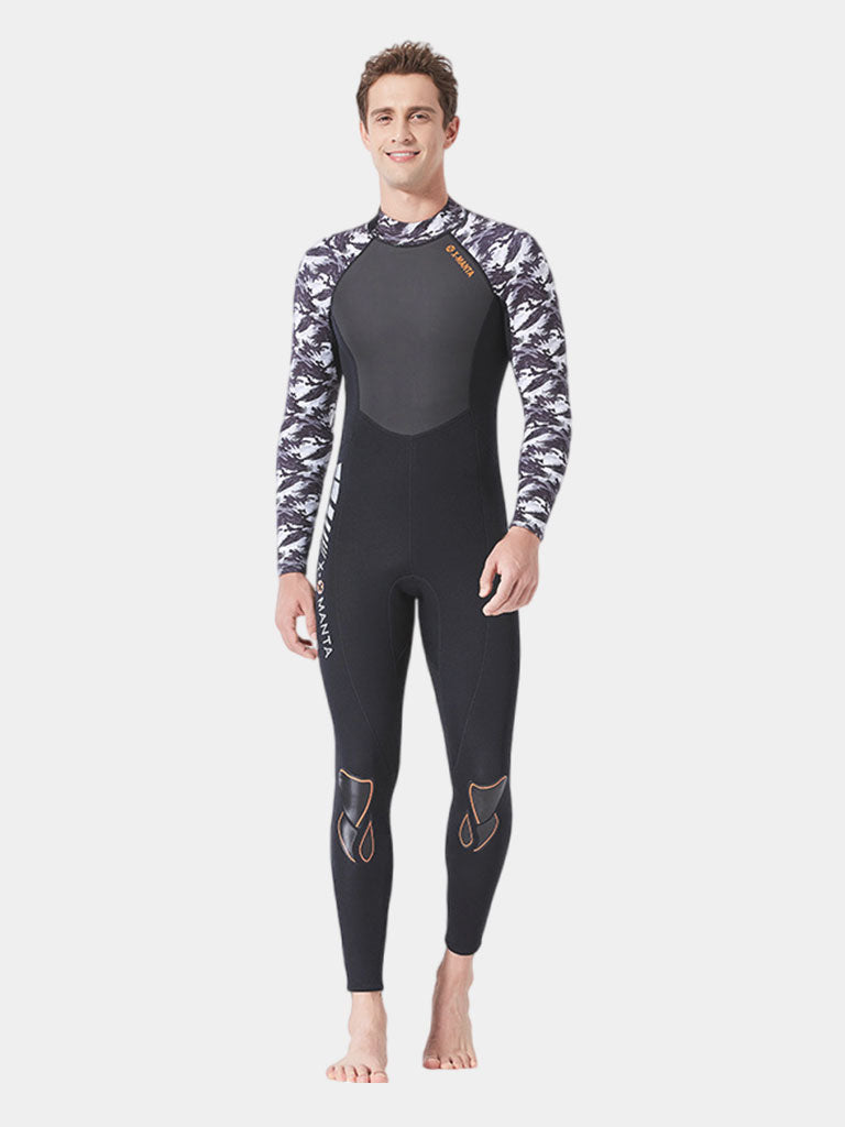 Dive Sail Adult 3MM Neoprene Full Wetsuit Black White Men