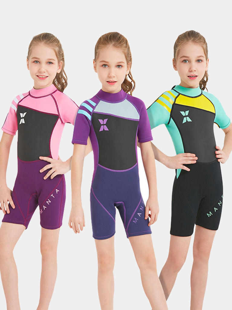 Dive Sail Kids Short Sleeve Thermal Wetsuit 3 Colors