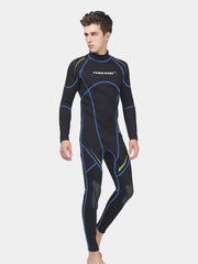 FUNDIVERS Men Long Sleeve Wetsuit Blue