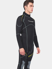 FUNDIVERS Men Long Sleeve Wetsuit Grey Side