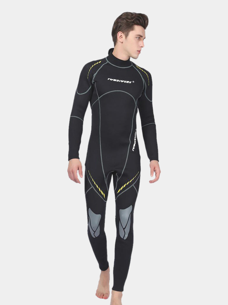 FUNDIVERS Men Long Sleeve Wetsuit Grey