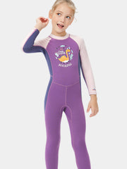 DIVE & SAIL Girls 2.5mm  Long Sleeve Warm Wetuit, Purple