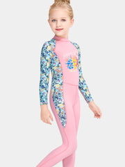 DIVE & SAIL Girls Cartoon Long Sleeve Dive Swimming Wetsuit