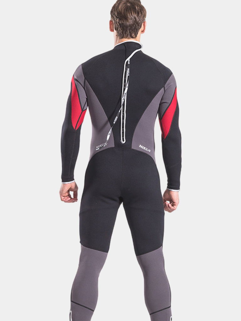 HISEA 2.5mm Men Full Body Wetsuit Back