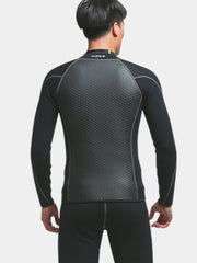 HISEA 2.5mm Shark Skin Wetsuit Jacket Back