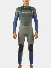 HISEA 3MM Mens Long Sleeve Full Snorkeling Wetsuit Blue