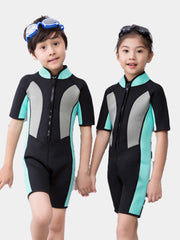 HISEA Kids 2.5MM One Piece Short Sleeve Wetsuit