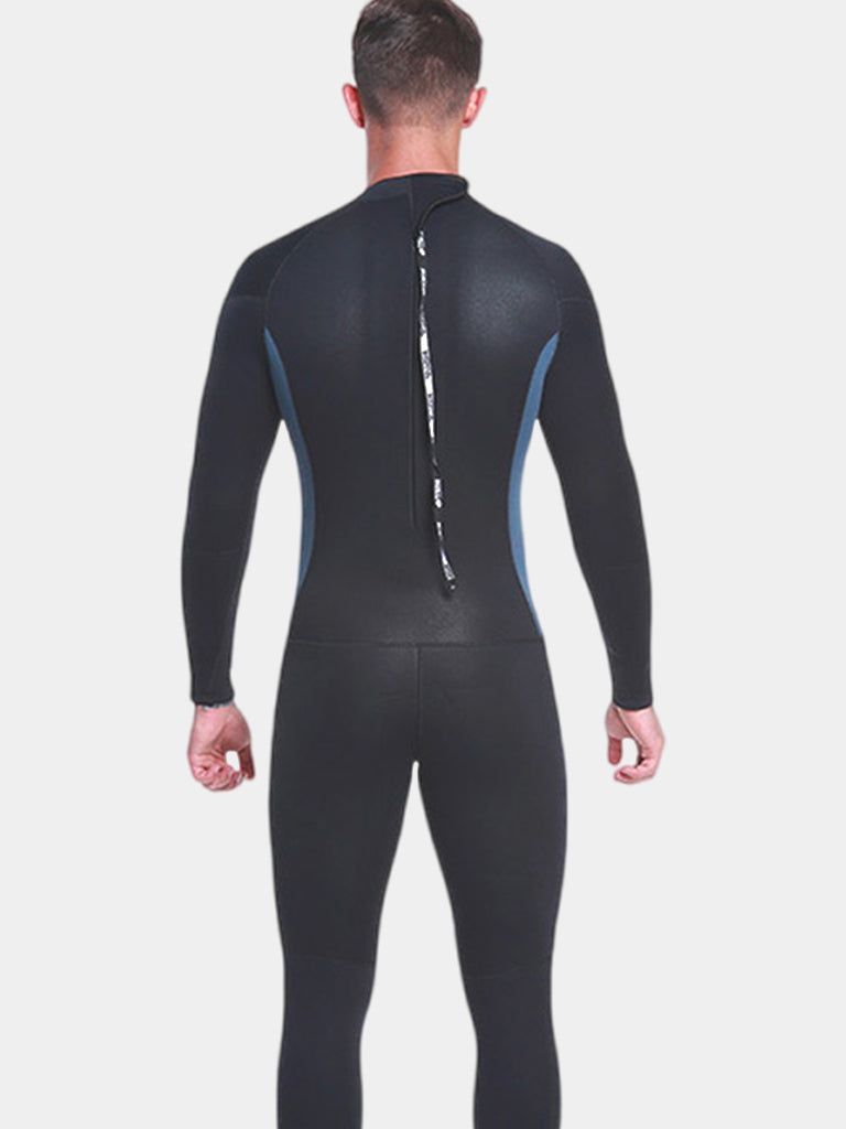 HISEA Men 5mm Long Sleeve Winter Wetsuit Back