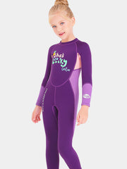 DIVE & SAIL Girls 2.5MM Back Zip Full Wetsuit, 3 Colors